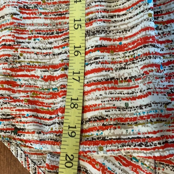 PAINTED THREADS peplum style long sleeve blouse / top. Crop front multi color XS - Picture 8 of 13